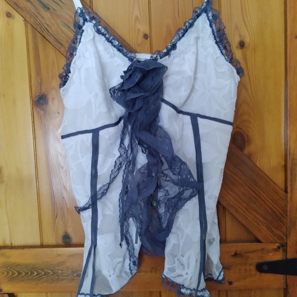 Pretty Lace and Chiffon Tank Top or Layering Top